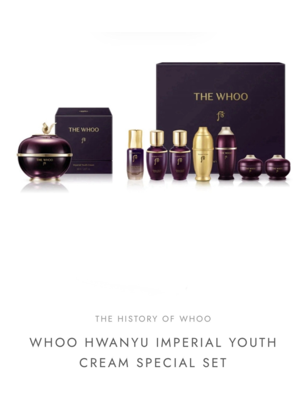 The History of Whoo HwanYu Cream 60ml Special Set Hwanyugo K-beauty